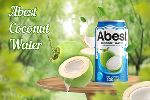 Agua de Coco Abest con Pulpa, Lata de 330 ml, Bebida Refrescante de Coco Concentrada, Baja en Carbohidratos, Fabricante Vietnamita, OEM, ODM, Marca Privada - Product Image 4