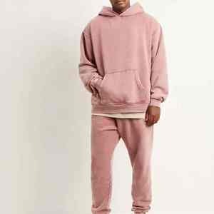 Sweat-shirt à capuche en coton surdimensionné personnalisé de haute qualité avec logo personnalisé - Product Image 4