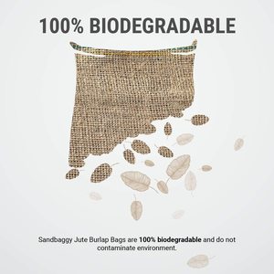 Reusable Woven Jute Burlap <b>Bag</b> <b>for</b> Backyard Gardening, Food Storage, Halloween Costume <b>Birthday</b> <b>Party</b> Game OEM - Product Image 3