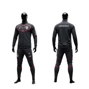 Survêtement de sport surdimensionné léger en polyester polaire avec logo personnalisé du fabricant, imprimé réfléchissant, taille plus, streetwear, jogging - Product Image 1