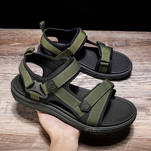 Sandalias Planas Cómodas para Hombre, para Verano, con Plantilla de PVC, Diseño de Punta Abierta, Transpirables, para Deportes al Aire Libre, Playa y Caminatas - Product Image 1