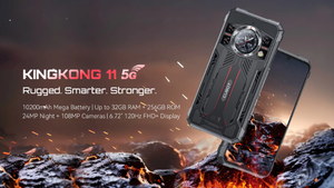 Teléfono Inteligente Resistente Cubot Kingkong 11 5G, 6.72'', 16+256 GB, 120 Hz, Resistente al Agua, 10200 mAh, Visión Nocturna, 108 MP, Principal, NFC, Android 15 - Product Image 4