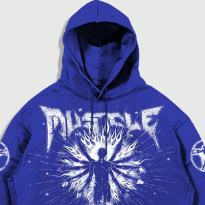 Sudadera con Capucha Extra Grande de Alta Calidad para Hombre, Personalizada con Impresión DTG, Manga Larga, Cordón Ajustable y Lavado en Seco - Product Image 5