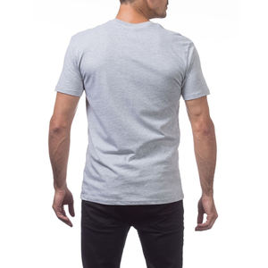 T-shirt à manches courtes et col rond pour homme, coupe ajustée, T-shirt à manches courtes et col rond pour homme, poids lourd, T-shirt grande taille - Product Image 3