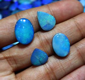 หินอัญมณีทรงหลวมสีฟ้าเปลวไฟแบบคู่จากออสเตรเลียขายส่ง - Product Image 4