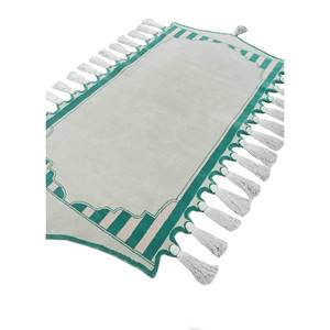 Alfombra de Lana Azul Anudada a Mano Jardins Du Monde, Modelo Akwl-9008 (Cs-01)(Em), Rectangular, para Pasillo, de Jaipur Rugs US, Nueva - Product Image 2