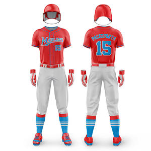 Gradiente personalizado béisbol Softball Jersey transpirable suave sublimación deporte uniforme impreso Logo jóvenes adultos tamaños liso - Product Image 1
