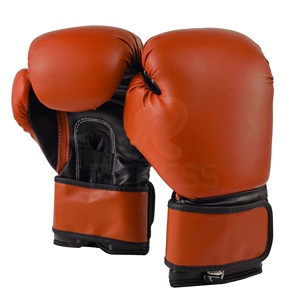 Gants de boxe professionnels de qualité supérieure en gros, logo personnalisé, meilleur sport de ville, cuir PU, sangle de poignet réglable, RC - Product Image 4