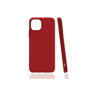 Funda de Silicona Líquida Roja de Lujo Netzy para iPhone 13 Pro Max, Funda Protectora Suave y Elegante para la Parte Trasera, para 14 Plus - Product Image 1
