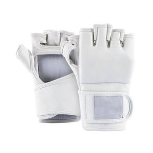 Meilleurs gants de MMA et de kick-boxing demi-doigts de haute qualité, respirants, anti-humidité, en cuir PU, avec fermeture auto-agrippante - Product Image 4