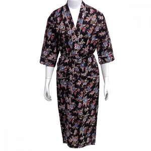 Kimono Indio con Estampado Floral, Suave y Transpirable, 100% Algodón, Tirantes Finos, Talla Única, Estilo Envolvente, para Venta al por Mayor - Product Image 3