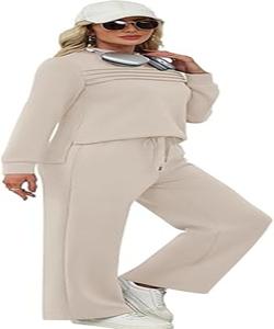 Conjunto de Dos Piezas Vintage de Alta Calidad para Mujer, Camisa de Manga Larga y Pantalones de Punto Sólido, Corte Holgado, Ropa Casual con Colores Personalizados - Product Image 5