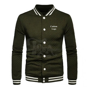 Fall Winter <b>Men's</b> Stand Collar Front Logo Custom Made Eco-Friendly <b>Lightweight</b> Quick Dry High Quality 100% Cotton <b>Jacket</b> - Product Image 1
