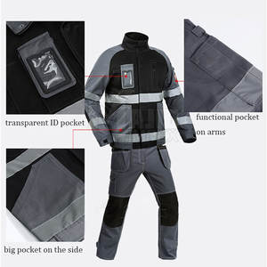 Outdoor Waterproof <b>Reflective</b> <b>Safety</b> <b>Clothing</b> Riding Split Raincoat and Pants Suit for <b>Reflective</b> Visibility in the Rain - Product Image 4