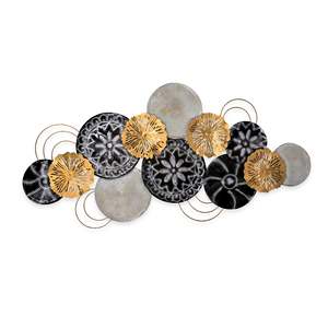 Modern Luxury <b>Wall</b> Art with Multicolour Metallic <b>Plate</b> Framed Iron Aluminium for Home Decor Including Bedrooms for Restaurants - Product Image 2