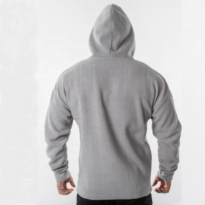 Streetwear Hip Hop Style Men Wholesale Heavyweight <b>Plain</b> Men's Streetwear Pullover Cotton Blended <b>Hoodies</b> For Men - Product Image 3