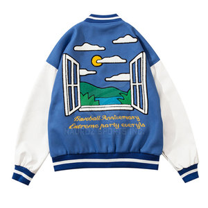 Chaqueta de invierno con letras personalizadas para hombre, diseño único, estilo callejero, cuello levantado, logotipo frontal, lana de excelente calidad, secado rápido - Product Image 2