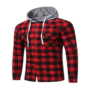 เสื้อฮู้ดดี้ผู้ชายผ้าฝ้ายแท้ 100% กันน้ำ ซิปหน้า แขนยาว ทรงเข้ารูป ลายทาง ทอแบบมีซับใน ขายส่ง - Product Image 1