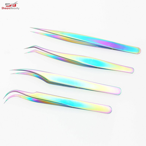 แหนบต่อขนตาคุณภาพสูงระดับมืออาชีพ ทำจากสแตนเลส ปลายแหลม บริการสกรีนโลโก้ตามสั่ง รับผลิตแบบ OEM สำหรับธุรกิจความงาม - Product Image 2