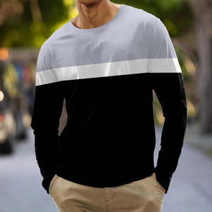 เสื้อยืดผ้าฝ้ายคอกลมทรงโอเวอร์ไซส์สำหรับผู้ชายเสื้อครอปโอเวอร์ไซส์ - Product Image 4