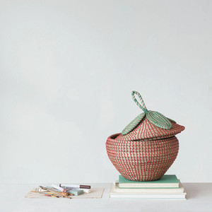 ตะกร้าหญ้าทะเลรายละเอียดที่ได้แรงบันดาลใจจากสตรอเบอร์รี่สำหรับลูกของคุณ - Product Image 4