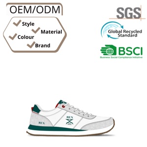 Calzado deportivo personalizable para hombre y mujer, zapatillas casuales, transpirables, con malla Fly-knit y parte superior de PU - Product Image 4