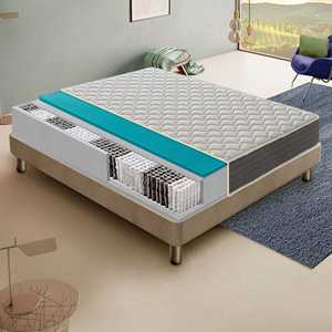 Orthopedic 70x190 cm <b>Mattress</b> 800 Pocket Springs 4 cm H3 Memory Foam Non-Deformable Firmness 30 cm 100% Made Bedroom Modern - Product Image 1