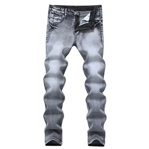 2024 Men Straight Leg Jeans Casual Denim Long Pants Slim Fit Breathable Denim Jeans Autumn Denim Jeans Pants Men