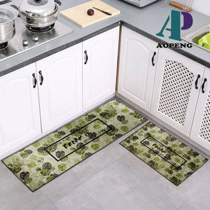 ชุดพรมครัวหรูหราทันสมัยสั่งทำพิเศษ ผลิตจากโพลีเอสเตอร์กำมะหยี่คริสตัลฟลีซ ด้านบนลายจุด ด้านหลังกันลื่น ดีไซน์แปลกใหม่สำหรับบริเวณอ่างล้างจานและเตาแก๊ส - Product Image 4