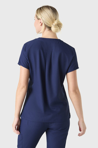 Tops de enfermería Unisex de alta calidad, uniforme médico femenino de punto elástico, médicos ópticos, atuendo médico profesional - Product Image 2