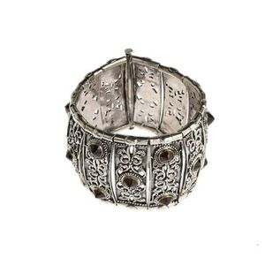 Bracelet en argent sterling 925 avec pierre grenat à motifs byzantins anciens, idéal pour un cadeau - Product Image 2