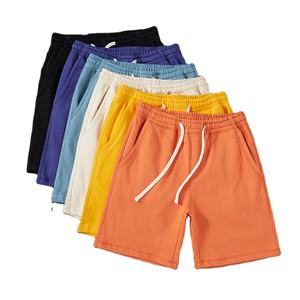 Manufacturer's Custom Summer Shorts for Men Streetwear Casual Sun Faded Dtg Print Distressed Sweat Acid Wash 100% Cotton Solid - Product Image 1