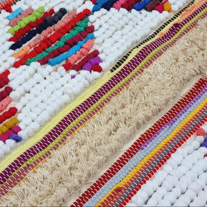 Tapis marocain en coton touffeté noué à la main pour la maison Style Boho anti-dérapant lavable intérieur extérieur utilisation pour salon cuisine - Product Image 3