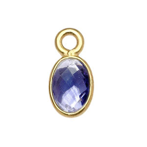 Dijes Ovalados de Lapislázuli de 6x4 mm con Engaste de Plata de Ley 925 Chapada en Oro, Conjunto de Engaste para Colgante de Lapislázuli, Proveedores de Joyería de Plata - Product Image 3