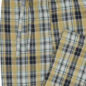 Brown Check Cross Pocket Woven <b>Pajama</b> Regular Fit Lounge Pants Soft CVC Fabric, Drawstring & Pockets Comfortable Sleepwear - Product Image 2