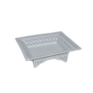 Cuivre peint plateaux de service usine qualité métal Design fournitures en vrac plateaux en métal pour la maison hôtel mariage Restaurant décor - Product Image 6