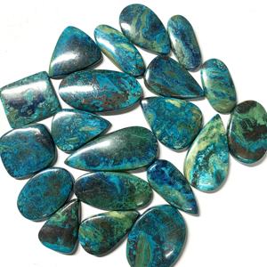 Cabujón de piedras preciosas Shattuckite de alta calidad, piedra preciosa Natural Shattuckite verde suelta, precio al por mayor certificado IGI - Product Image 1