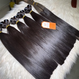 Extensiones de cabello humano liso y sedoso de alta calidad vietnamita Super doble dibujado, trama recta de hueso, precio al por mayor - Product Image 5