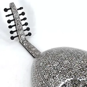 Gawharet El Fan Oud professionnel à 9 cordes - Lutte arabe artisanale incrustée de nacre - Product Image 4