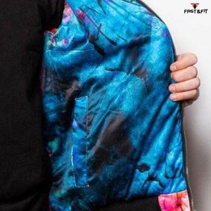 Blouson bomber en toile tendance pour l'hiver pour hommes Unisexe Haute qualité Design coupe-vent avec poches - Product Image 4