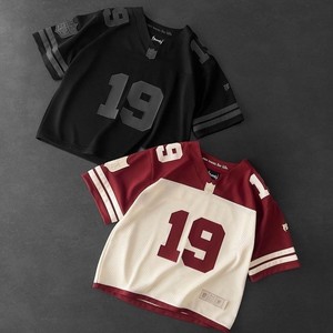 Venta al por mayor de fútbol americano de diseño personalizado Retro Mesh Jersey 100% poliéster totalmente sublimación impresa cosecha de gran tamaño de secado rápido - Product Image 2