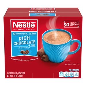 Nestlé Paquetes de Chocolate Caliente Sin Azúcar Añadido, 30 Unidades - Product Image 2