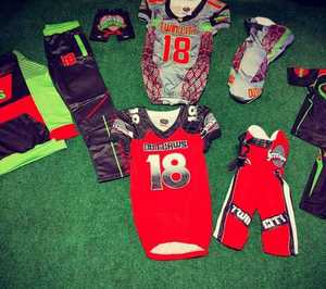 ชุดเครื่องแบบอเมริกันฟุตบอลพิมพ์ลายระเหิดได้,เครื่องแบบอเมริกันฟุตบอลปรับแต่งโลโก้ได้ตามต้องการ - Product Image 6