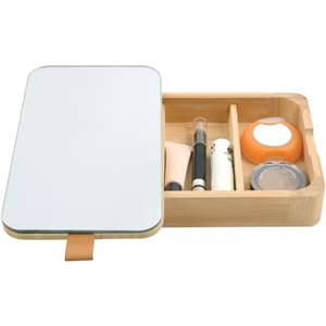 Miroir rectangulaire en bambou et boîte à bijoux Spirella ALAIS - Product Image 4