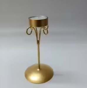 Modern Style T-Light Holder New Design Wholesale <b>Bulk</b> Aluminium Metal with Brass Coating Christmas Home Decoration <b>Candle</b> Holder - Product Image 4