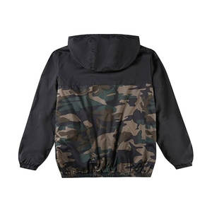 Veste légère camouflage pour hommes avec capuche coupe-vent zippé solide vestes décontractées actives et respirantes avec poches zippées - Product Image 6