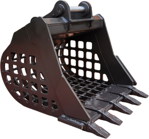 Godet de criblage robuste à cadre ouvert pour le tri des agrégats et des matériaux de démolition - Product Image 1