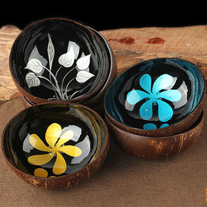 ชามมะพร้าวเวียดนามลายเคลือบเงาสำหรับใส่ผลไม้ ชุดของขวัญคุณภาพสูง เป็นมิตรกับสิ่งแวดล้อม สามารถปรับแต่งได้ - Product Image 5