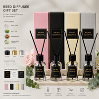 Coffret Cadeau Diffuseur à Bâtonnets Liquides 30ml Écologique pour Hôtel, Maison, Voiture – Format Mini, Idéal pour Déménagement, Cadeau de Mariage, Vente en Gros