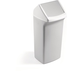 Durable 40-Liter Recycling <b>Bins</b> with Flap Opening for 330 X 330 mm Grey Polyethylene Lid Waste <b>Bins</b> - Product Image 3